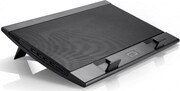 DEEPCOOL"WINDPAL",NotebookCoolingPadupto15.6",2fan-140mmwithfanspeedcontrolbutton,700-1200rpm,<21.5~26.5dBA,115CFM,2viewinganglesadjustable,4xUSBports,Portable&slimdesign,MetalMeshPanel,Black