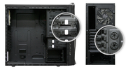 "CaseNZXTGuardian921RBBlack-Bluew/oPSU(CA-GR921-B1)Size:MidTowerDriveBays:9DRIVEBAYS3EXTERNAL5.25""DRIVEBAYS2EXTERNAL3.5""DRIVEBAYS4INTERNAL3.5""DRIVEBAYSSCREWLESSRAILDESIGNCoolingSystem:FRONT,1X120mmLED
