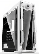 CaseATXGAMEMAXOptical,w/oPSU,4x120mmARGBfans,Fancontroller,Transparent,USB3.0,White