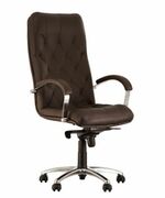 ОфисноекреслоНовыйстильCubaSteelChromeLE-K(Brown)