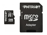 32GBPatriotLXSeriesProfessionalMicroSDXCUHS-IClass10+AdapterMicroSD->SD,Read85MB/s,PSF32GMCSDHC10(carddememorie/картапамяти)