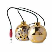 PuroSPXMASGOLD1Speaker"Christmasball",goldwithXmastreepack