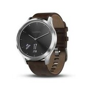 GARMINVivomoveHRPremiumSilverwithDarkBrownLeatherBand,HeartRATE,ActivityTracker,Barometricaltimeter,Accelerometer,Smartnotifications,Weather,Stepcounter,Movebar,Caloriesburned,Floorsclimbed,Analoghands,Bluetooth