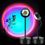 HelmetSunsetProjectionLamp360DegreeRotatingLEDLight,MixColor