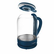 KettlePolarisPWK1750CGL,Glass,2200W,1,7l,concealedheatingelement,360°swivelbase,black