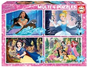 ПазлEducaMulti4PuzzlesDisneyPrincess50+80+100+150