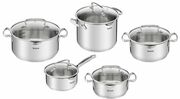 PotSetTefalG719SA74,Set,5pcs,pots:D22cm/6,1L,D18cm/2L,D20cm/2.9L,D24cm/5L,ladleD16cm/1.5L,Stainlesssteel