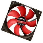 80mmCaseFan-XILENCEXPF80.RFan,80x80x25mm,1500rpm,<15dBa,19.6CFM,hydrobearing,Big4Pinand3PinMolex,Black/Red