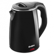 ElectrickettleSVENKT-D1705,black(doublewallhousing,1.7L,1500-1850W)