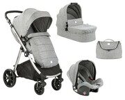 StrollerKikkaBoo3in1Ugo,DarkGrayMelange