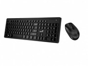 (31340002402)GeniusSlimStar8006WirelessandSmart2.4GHzKeyboard&Mouse,Ultra-slimKeyboard+Mouse(800/1200/1600dpi),USB,Black