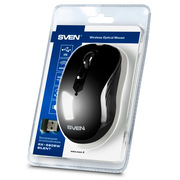 SVENRX-560SWWireless,OpticalMouse,2.4GHz,NanoReceiver,800/1200/1600dpi,5+1(scrollwheel)Silentbuttons,SwitchingDPImodes,Rubberscrollwheel,Back