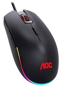 AOCAGM500GamingMouse,Black,400–5000DPI,PixartPMW3325sensor,RGBLogo,8xbuttonmouse,Ergonomics,Right-handed,LightringprovidesdynamicRGBeffects,USB,AOCG-Menu,145g