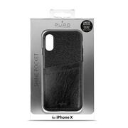 PuroIPCXSHINEPBLKCoverPC+TPU"ShinePocket"foriPhoneX5.8"