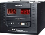 SVENAVR-3000LCD,3000VA/2100W,AutomaticVoltageRegulator,1xSchukooutlets,Inputvoltage:100-280V,Outputvoltage:220V±8%,digitalindicatorsofinputandoutputvoltageonthefrontpanel,Pausefunction