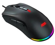 AOCGM530BGamingMouse,Black,400–16000DPI,PixartPMW3389sensor,RGBLogo,7xbuttonmouse,Comfortablesymmetricdesign,Kailhswitches,LightringprovidesdynamicRGBeffects,USB,AOCG-Menu,146g