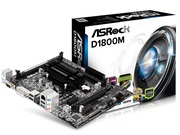 МатеринскаяплатаASRockD1800M(Dual-CoreCeleronJ1800/2xDDR3/2xSATA2,mATX)