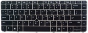 KeyboardHPEliteBook840745G3G4Seriesw/backlitw/trackpointENG/RUSilverOriginal
