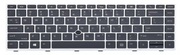 KeyboardHPEliteBook840745G5G6Seriesw/backlitw/trackpointENG/RUSilverOriginal