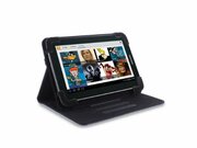 PuroUNIBOOK7BLKUniversalbookletcoverupto7''tabletswithstandupandelasticband,black