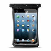 PuroWP3SLIMBLKSlimwaterproofcaseforforTablets7.9",blackwithblackhandstrapontheback