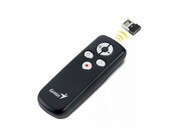 (31090015100)GeniusMediaPointer100,2.4GHzSmartPresenter,LaserPointer,Nanoreceiver,worksupto10m,SupportsPageUp/Down,ESC/F5function,Black