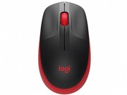"WirelessMouseLogitechM190Full-size,Optical,1000dpi,3buttons,Ambidextrous,Red."