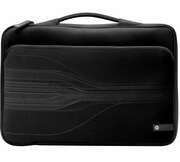 HPNBbag14"-BlackStreamNotebookSleeve/RectractableHandle,Top-Loading,Neoprene,Luxuriousfaux-furinteriorandzippocketforaccessories