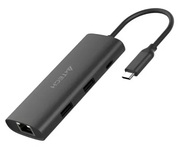 DockingStationA4Tech8-IN-1,HDMI,USB3.0,USB2.0,2xTypeC,PD100W,SD/TF,LAN,Aluminum