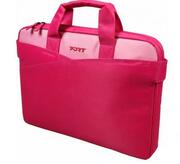 PORTNBbag15.6"-LUGANOIIPink/FashionLine-TopLoading,withnotebookcompartmentandspacefordocuments,Zippedfrontpocketwithorganiser,Flatrearpocket,TrolleyandShoulderstrap