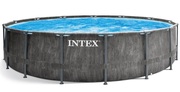 Intex26742PiscinaСadruMetalPREMIUMGREYWOOD457*122cm