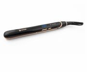 HairStraightenersVITEKVT-8410,Ceramiccoating,suitableforhaircurling,swivelcord,automaticshut-off,display,25х110mmfloatingplate,heatsupto150-230?С,9temperaturesettings,brown