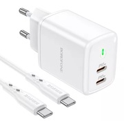 WallChargerXO+TypeCcable,GaN2Type-CPD35W,CE07,White