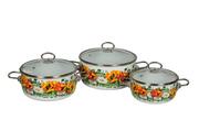 Наборкастрюль2л/4л/5лFloristeriaVITROSS1DA215S-2