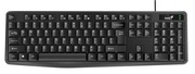 KeyboardGeniusKB-117,Spillresistant,Kickstand,FnKeys,ConcaveKeycap,BlackUSB