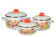 Наборкастрюль(2л/4л/)ЛилииСтальэмаль1KA291S-1