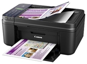 "MFDCanonPixmaE484BlackCopier/Printer/Scanner/Fax,ADFon20pages,A4,8/4pg/min,print:1200x4800,scan:1200x600,USB2.0,Wi-Fi:IEEE802.11b/g/nCartridges:PG-46Black,400pagesCL-56Colour,300pages"