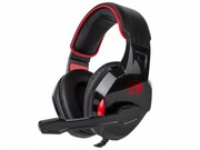 MARVO"HG8802",GamingHeadset,Microphone,40mmdriverunit,Volumecontrol,Adjustableheadband,3.5mmand2.5mmjack+USB,cable2.1m,PCandGameconsolescompatible,Black-Red
