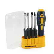 "ScrewdriversetCablexpert""TK-SD-02""(8pcs)SpecificationsPhilipsscrewdriver:PH0,PH1,PH2Slotscrewdriver:3.0mm,5.0mm,6.0mmAwlForkMaterials:ABS+CR-VrbladesDimensions:164x102x43mmhttp://cablexpert.com/item.aspx?id=844