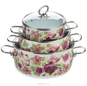 Наборкастрюль2л/3л/4лВиолетVITROSS1DA135S-4