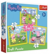 Trefl34849Puzzles3In1Peppa'SHappyDay