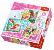 Trefl34842Puzzles3In1Rapunzel,AuroraAndAriel