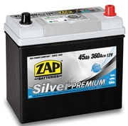 АккумуляторZAP45AhSilverPremiumJapanCars