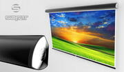 SoparElectricalProjectionScreen200x150cm,Wirelessintegrated"Lorenzo"-series,4:3,withBlackBorder,Chrome-platedcaps,IntegratedRemoteControl,12.6Kg