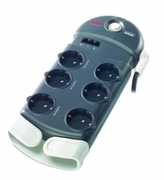 APCHome/OfficeSurgeArrest6Schukooutlets,plusphoneprotection,Max10A,2030Joules,50dB,1kg,manualswitch