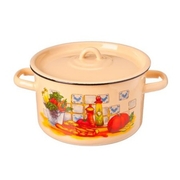 Кастрюляцил.4,5л.декор.Стальэмаль1с17с-нс