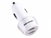 "NillkinAutoadapter,3.4A,JellyInput:DC12-24VOutput1:DC5V2.4AOutput2:DC5V1AApplicableforallsmartphonesandtablets.White"