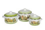Наборкастрюль(конус/2л/4л/5.5л)ПровансСтальэмаль1с408-12