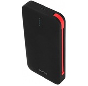 PowerBank10000mAh,QumoPowerAidBlack,Display,Plastic,MicroUSB,2xUSB:5V/2.1A