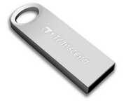 ФлешкаTranscendJetFlash520,16GB,USB2.0,SilverMetallic
